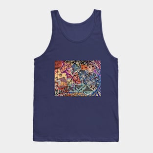 psychedelic abstract collage Tank Top